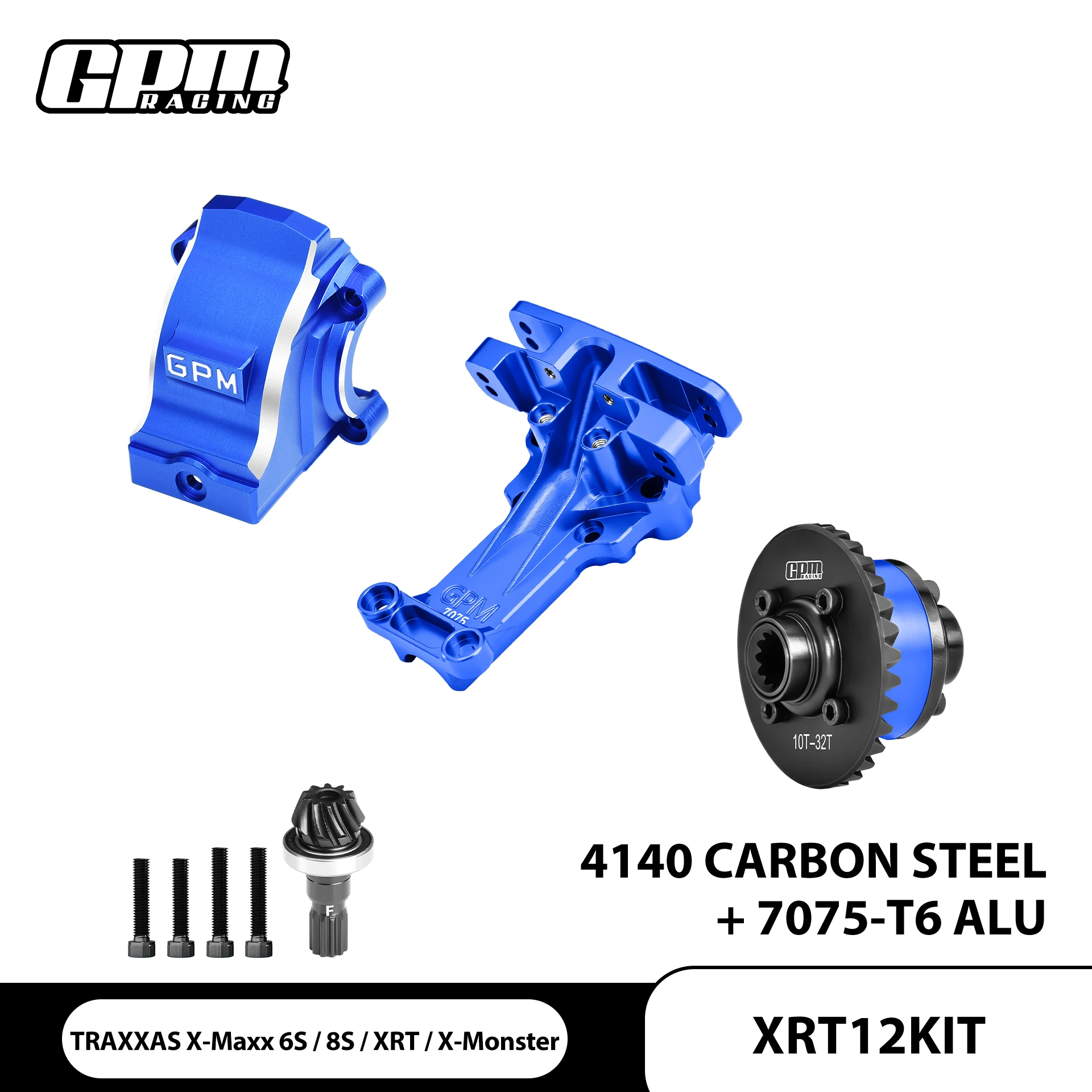GPM 4140 CARBON STEEL + 7075 ALLOY FRONT COMPLETE DIFFS & UPPER BULKHEAD & DIFFS HOUSING