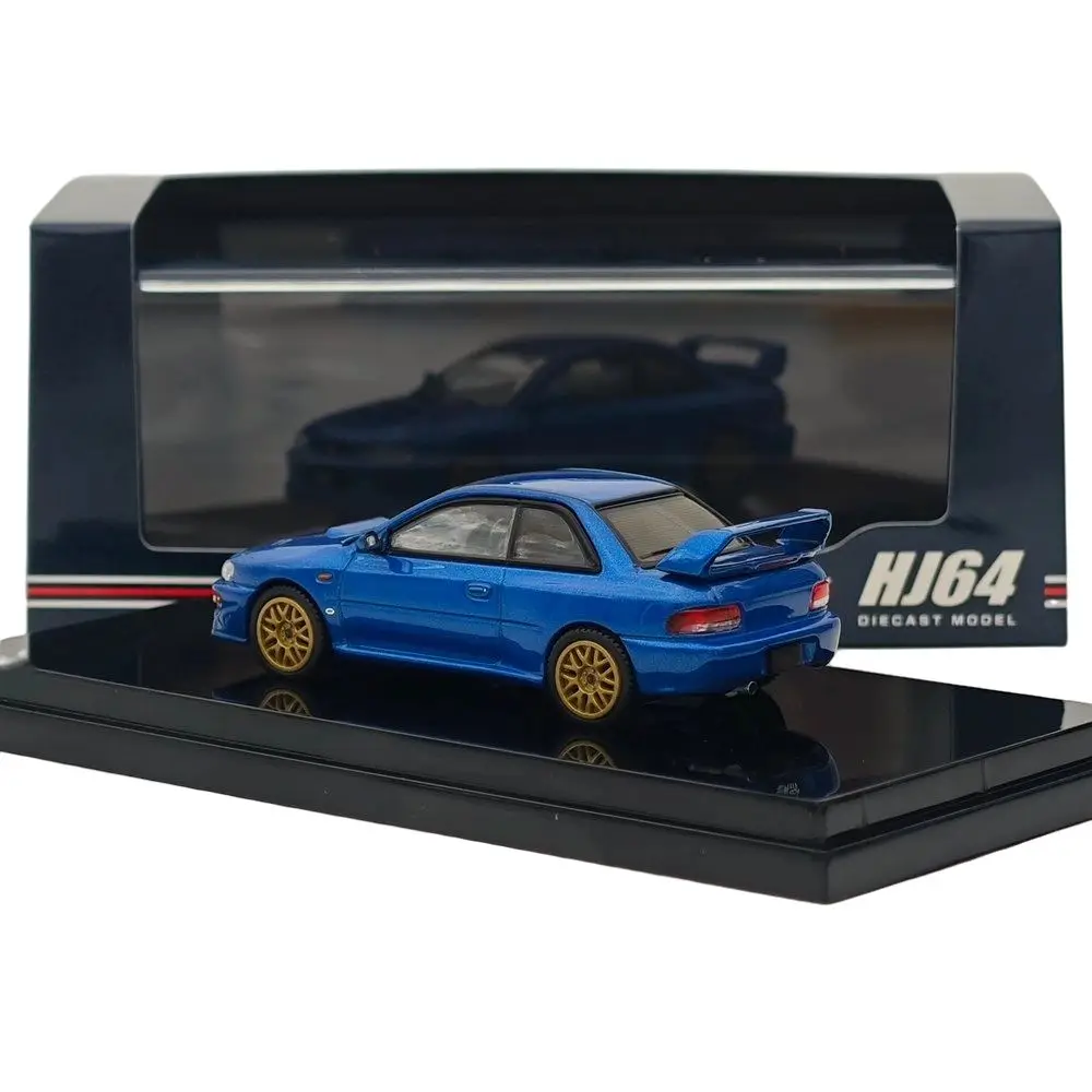 هواية اليابان 1/64 امبريزا 22B STi نسخة GC8 HJ646041BL سونيك بلو ميكا دييكاست نموذج سيارة مصغرة مجموعة لعبة سيارة السيارات #3