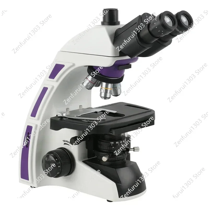 Microscopio Biológico de Laboratorio 1000X, Microscopio Trinocular Acromático, Microscopio Binocular, Video Opcional