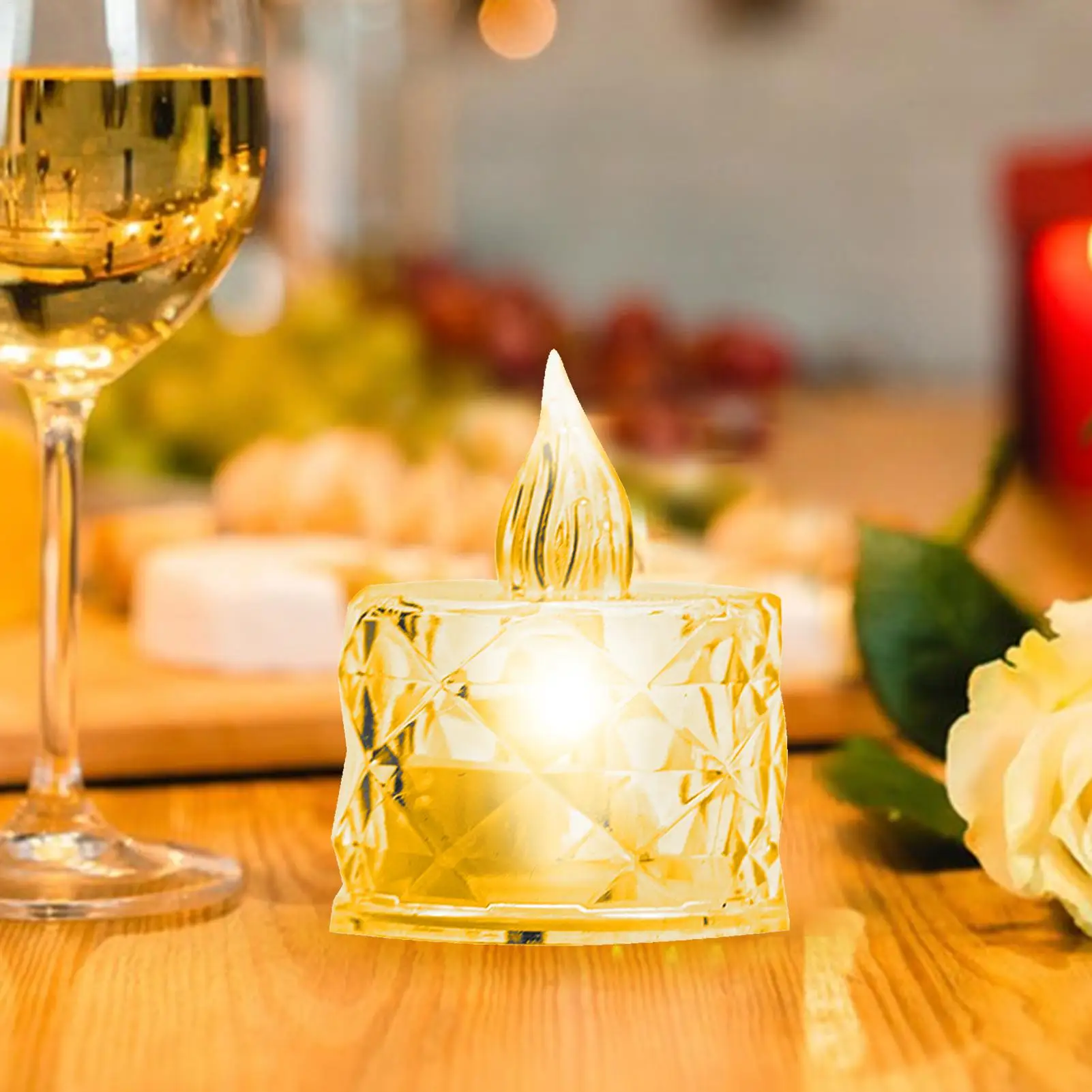Flameless Battery Operated Candles Flameless LED 24X Artificiales Para Decoracion Flameless Scented Candle Light Warmer For Room