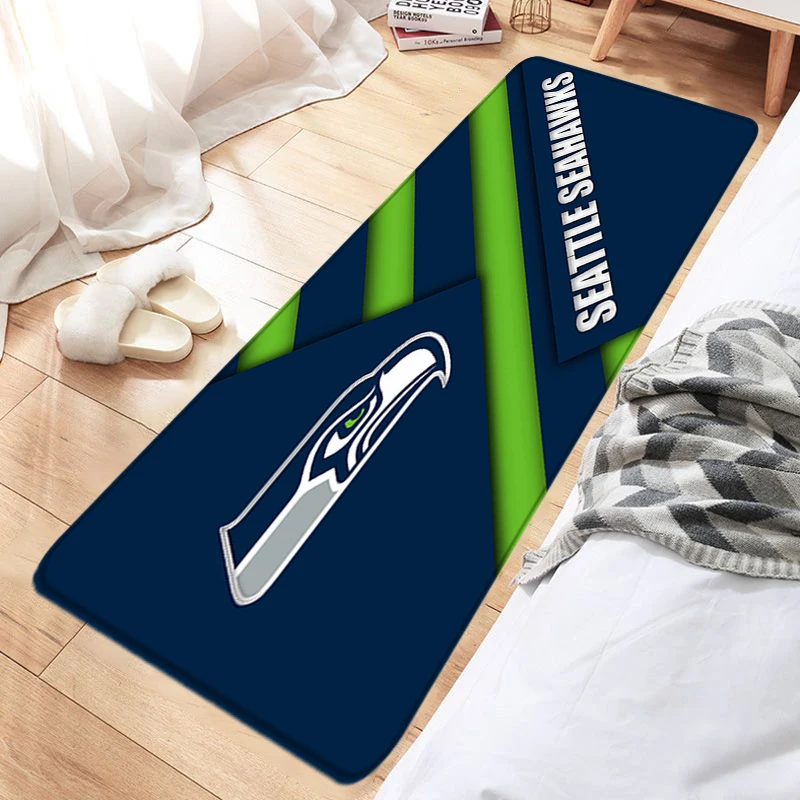 Interior Room Rugyb Rugs Foot Carpets Entrance Doormat Bedside Pet Floor Mats Seattle Seahawks Corridor Carpet Anti Slip Home