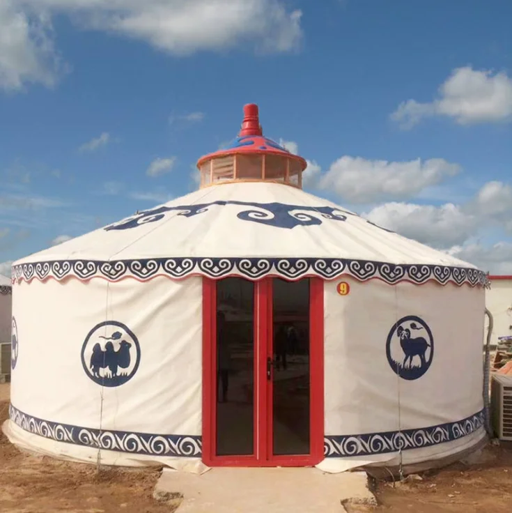 3-8m diameter luxury Mongolian yurt tent