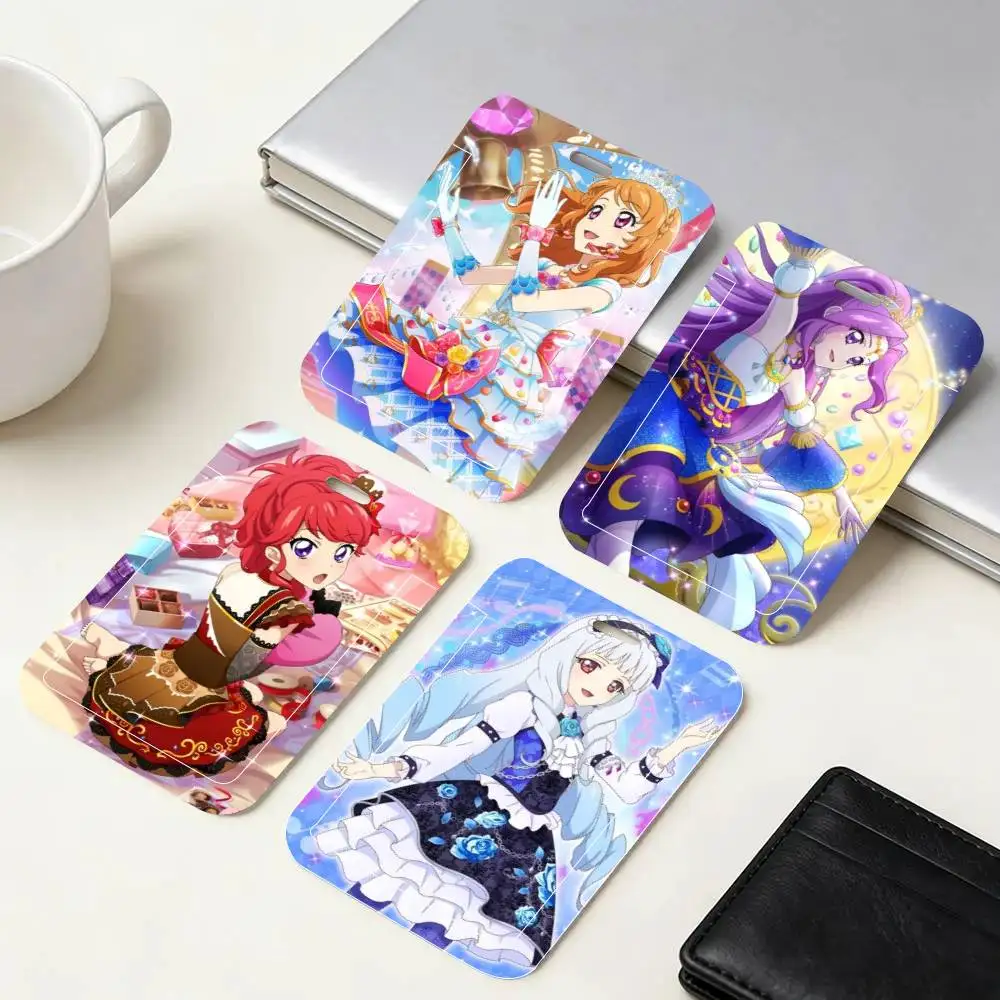 

Держатель для ID-карт, бейджей и ключей с тематикой аниме Aikatsu, с ремешком на шею и брелоком