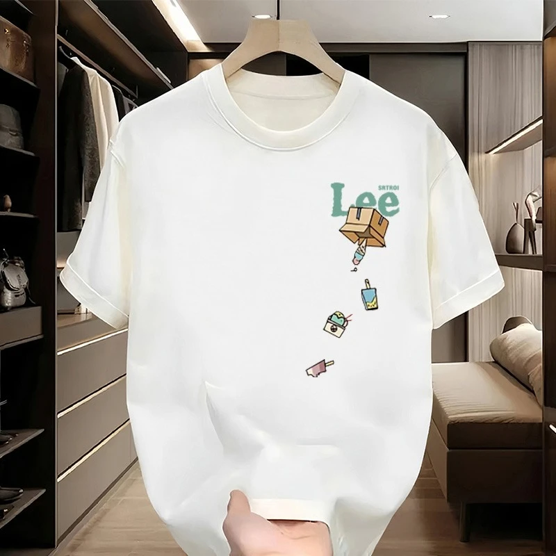 

2025 Luxury Brand Letter Print T-shirt Men's Women's Short Sleeve Brands T-shirt Cotton Tees Streetwear Casual Tops Y2K+
