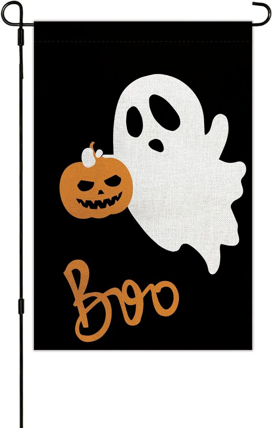 Happy Halloween Garden Flag 12 x 18 Inch,Burlap Pumpkin Spooky Halloween Yard Garden Flags Decorations Outdoor For Home Bann yyi