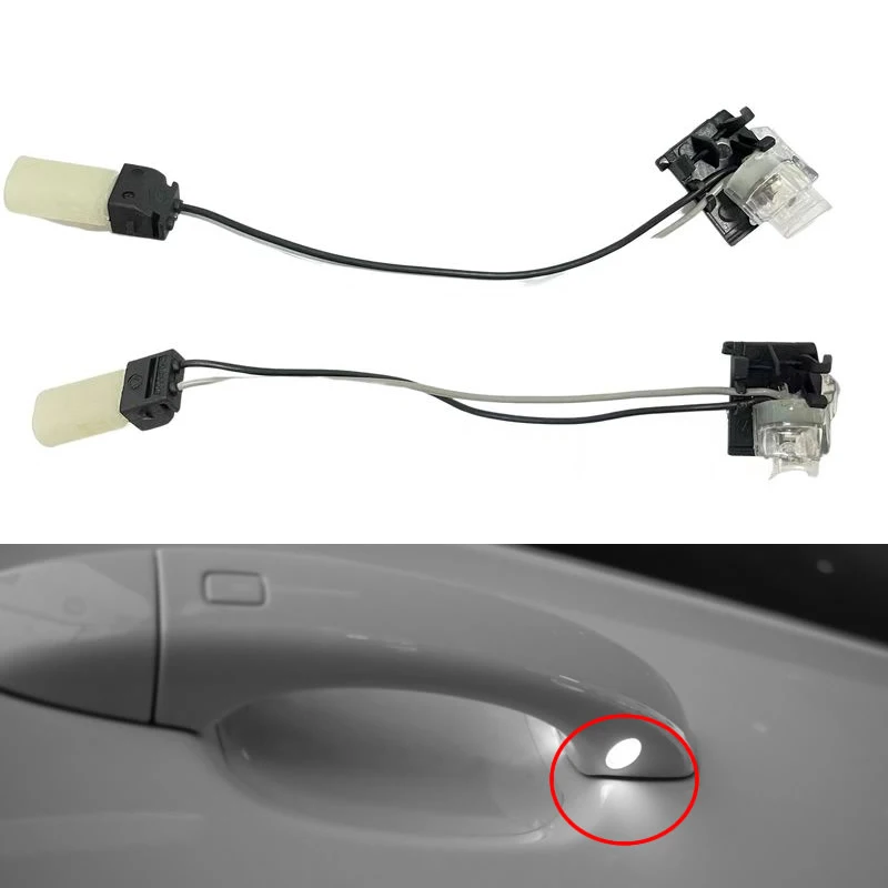 For Audi A6L C7 A8 A7 Q7 Car Door Handle Exterior Ambient Light Left/Right Side 4H0947133A 4H0947134A