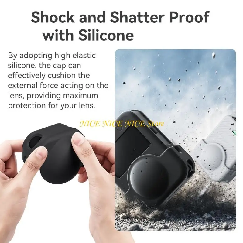 No-Tool Action Camera Lens Cover for 360/360 IIQuick On and Off Handling