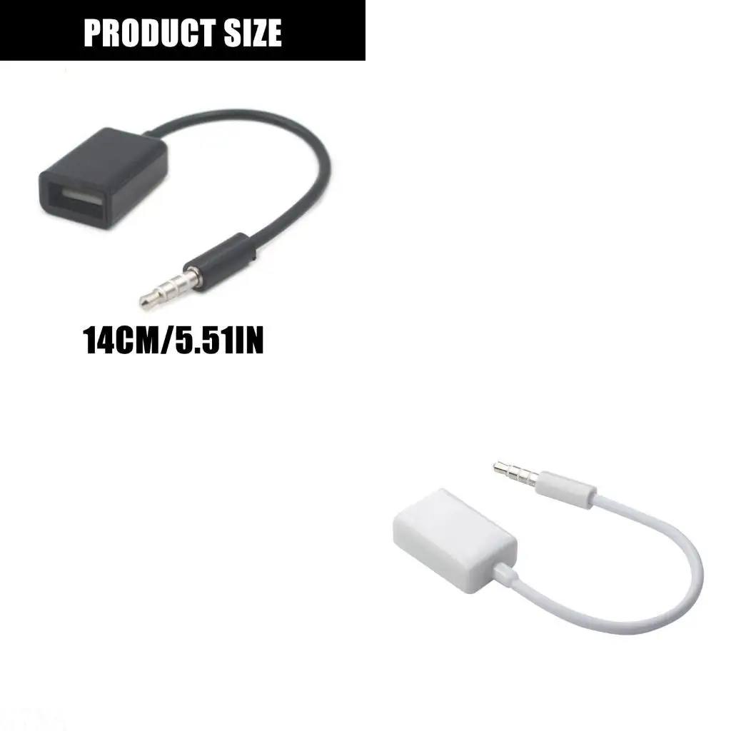 G7NA Automotive 3.5mm USB to AUX Sound Adapter Cable Connection Wire Line Suitable for Vehicle Sound Systems Music Playback