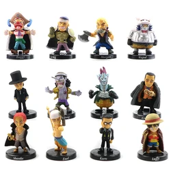 12Pcs/Set  One Piece Monkey D. Luffy Nami Boa Hancock Roronoa Zoro PVC Action Figures Model Dolls Toys Christmas Gifts