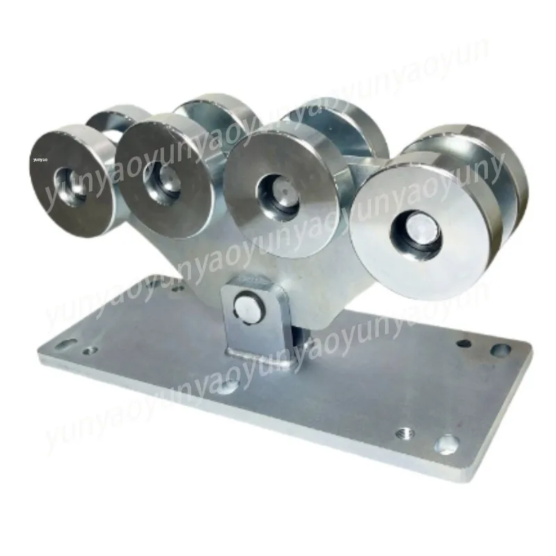 8 Wheel Trolley Assembly, Industrial Suspension Pulley Set for Conveyor Track