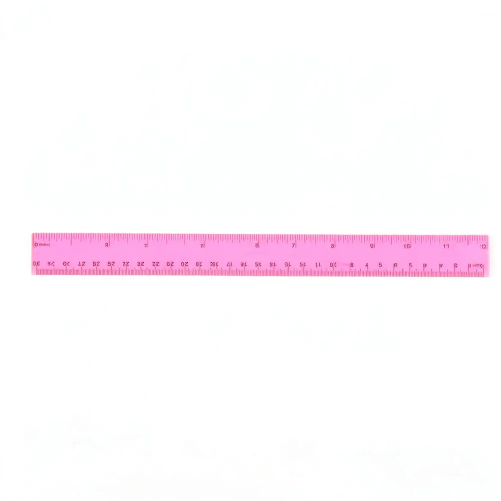 Practical Plastic Straight Ruler 30cm Clear Measuring Tool For School Office Stationery Drafting Precise Drawing Scales