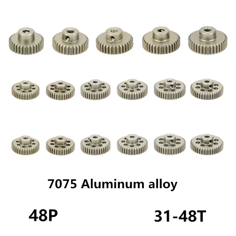 SURPASS-HOBBY 48P 3.175mm Motor Gear 31T 32T 33T 34T 35T 36T 37T 38T 39T 40T 41T 42T 43T 44T 45T 46T 47T 48T For 1/10 RC Car