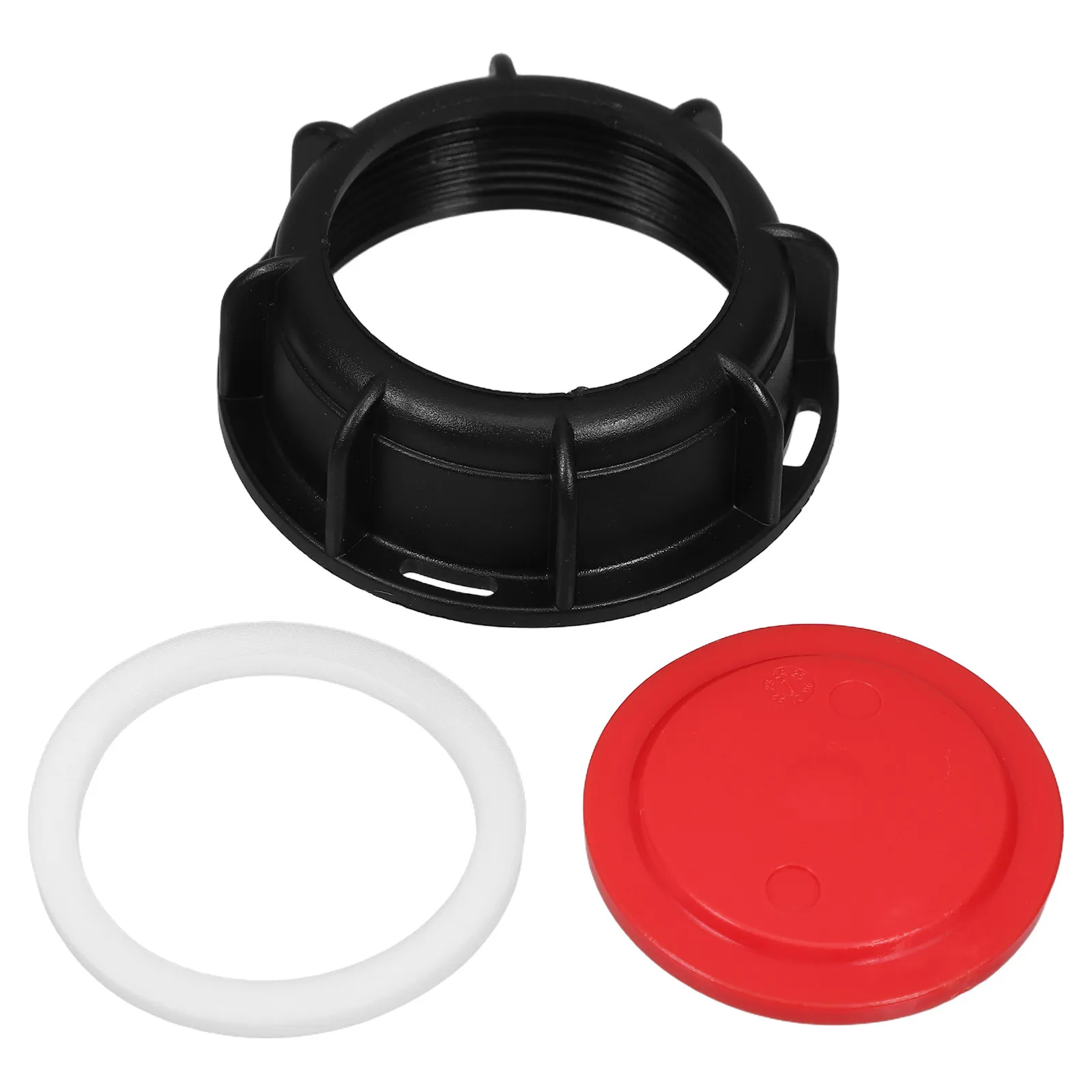 1Set Ton Barrel Valve Cover Ibc Tote Lid Cap Seal Cover Leakproof Plastic Water Tote Adapter Tank Drain Plug Valve Fittings