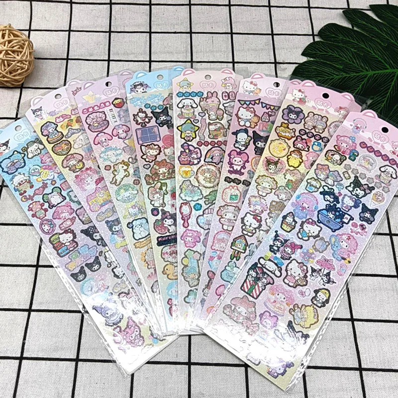 

80 pcs/lot Sanrio Cinnamoroll Kuromi Melody Stickers Cute Scrapbooking DIY Diary Decorative Sealing Sticker Album Stick Label