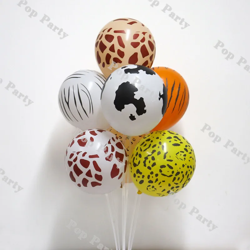 10pcs Animal Print Balloon 12