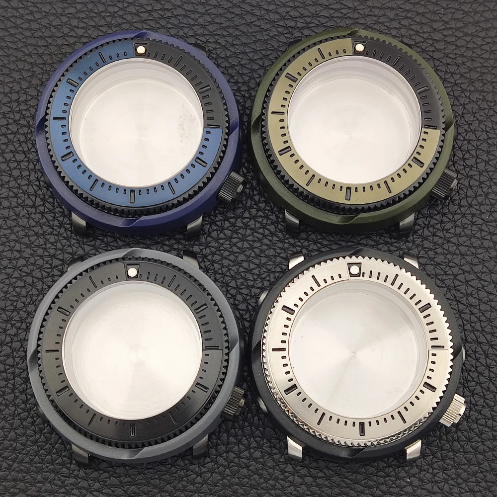 

Корпус 45 мм, корпус nh35, корпус из нержавеющей стали, сапфировое стекло, водонепроницаемый корпус NH36, детали для часов, подходит для механизма NH35/NH36, циферблат 29,5 мм