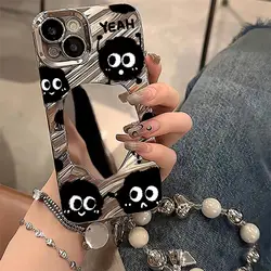 Luxury Make Up Mirror Phone Case For iPhone 13 16 Pro Max 11 15 14 12 16promax 15promax 14promax Shockproof Soft Funda Cover