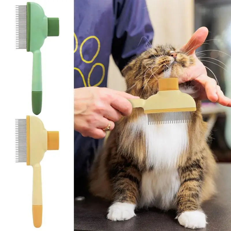 Verzorging Kam Voor Katten Korte En Lange Tanden Massage Kam Voor Gematteerd Haar Knopen Verwijderen Huisdier Accessoires Deshedding Gereedschap Voor