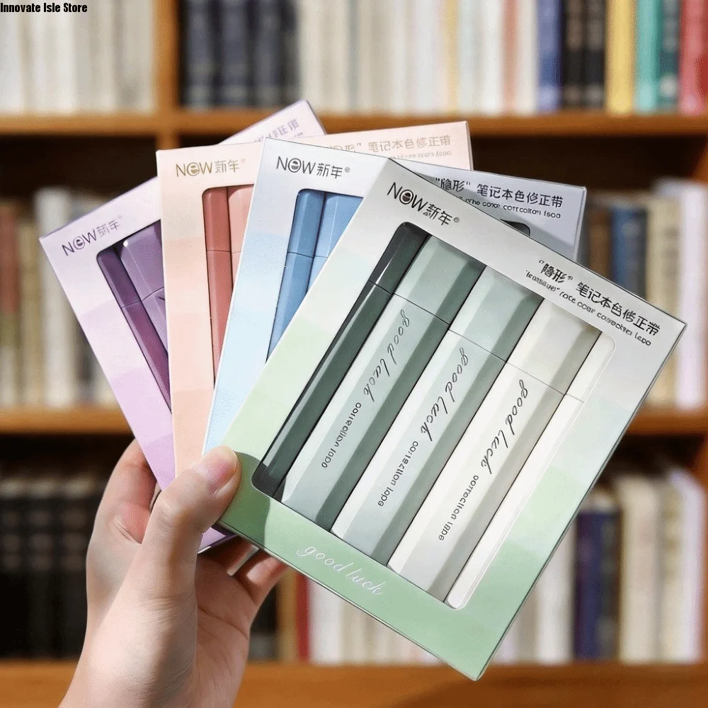 5PCS Gradient Color Alteration Tape Large Capacity Break Resistant Stationery Tape Smooth Coating Multicolour
