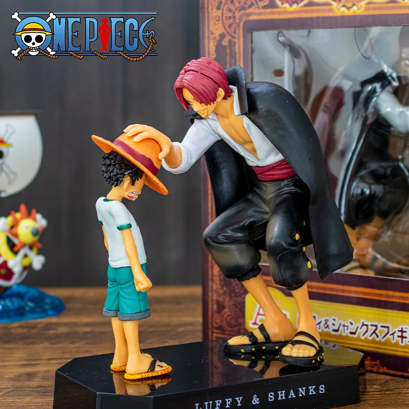 Figura de Anime de One Piece de 18 cm, Cuatro Emperadores, Shanks, Sombrero de Paja, Luffy, Figura de Acción, One Piece, Sabo, Ace, Sanji, Roronoa Zoro