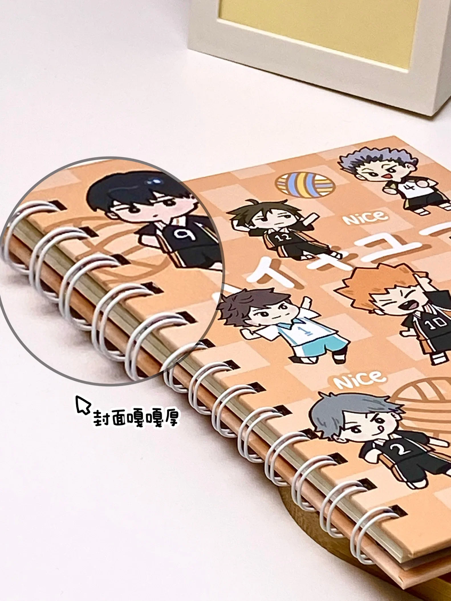 Anime Haikyuu!! Shoyo Hinata Cosplay Diary Hardcover Coil Book Loose-leaf Notebook Cartoon School Supplies Student Notepad