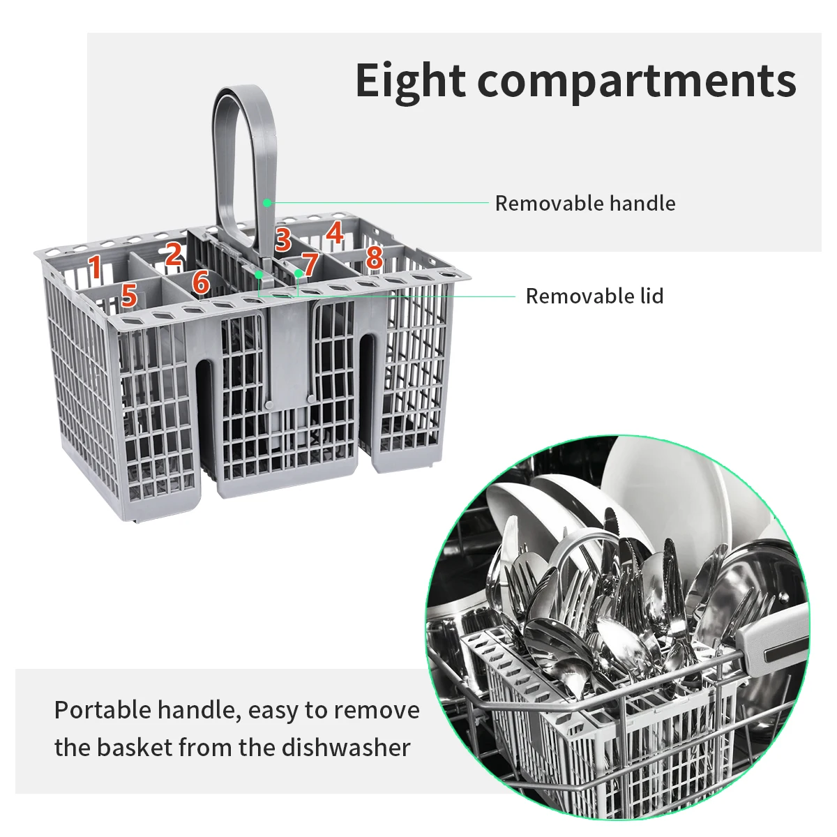 488000386607/996738729/C00257140/C00386607 Replacement Dishwasher Cutlery Basket for Whirlpool/Hotpoint/Indesit/Bauknecht/Ikea - view 4