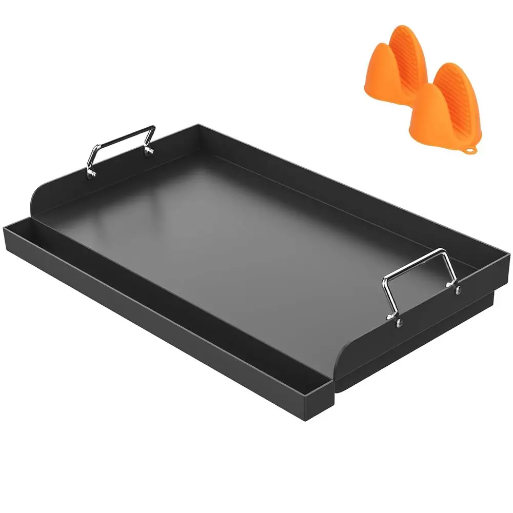 

x 13 Nonstick Griddle Insert for Gas Grills, Carbon Steel Flat Top Griddle for Gas Electric Charcoal Grill, Universal Cooking P