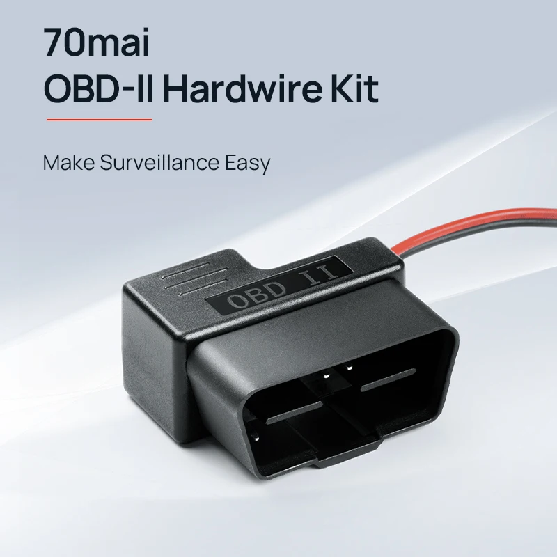 70mai Adjustable Hardwire Kit OBD II Type-C Interface Plug & Play 70mai OBD Kit 24H Parking Surveillance for 70mai Dash Cams