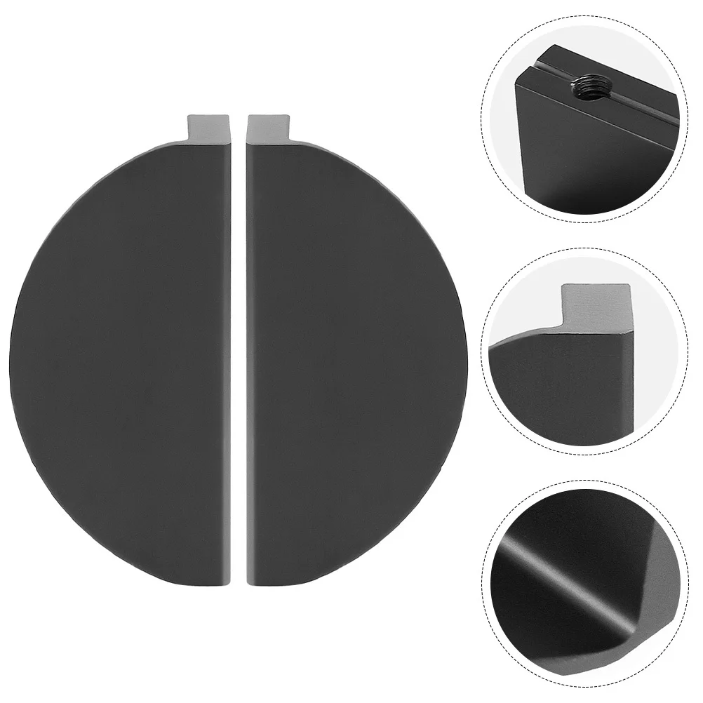 2 قطعة أثاث نصف دائري يسحب مقابض خزانة أنيقة لخزانة غرفة النوم درج خزانة الباب يسحب قبضة مريحة سهلة ل #4