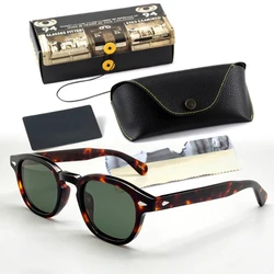 Men's Sunglasses Woman Johnny Depp Polarized Sun Glasses Acetate Frame Luxury Brand Vintage Driver's Shade