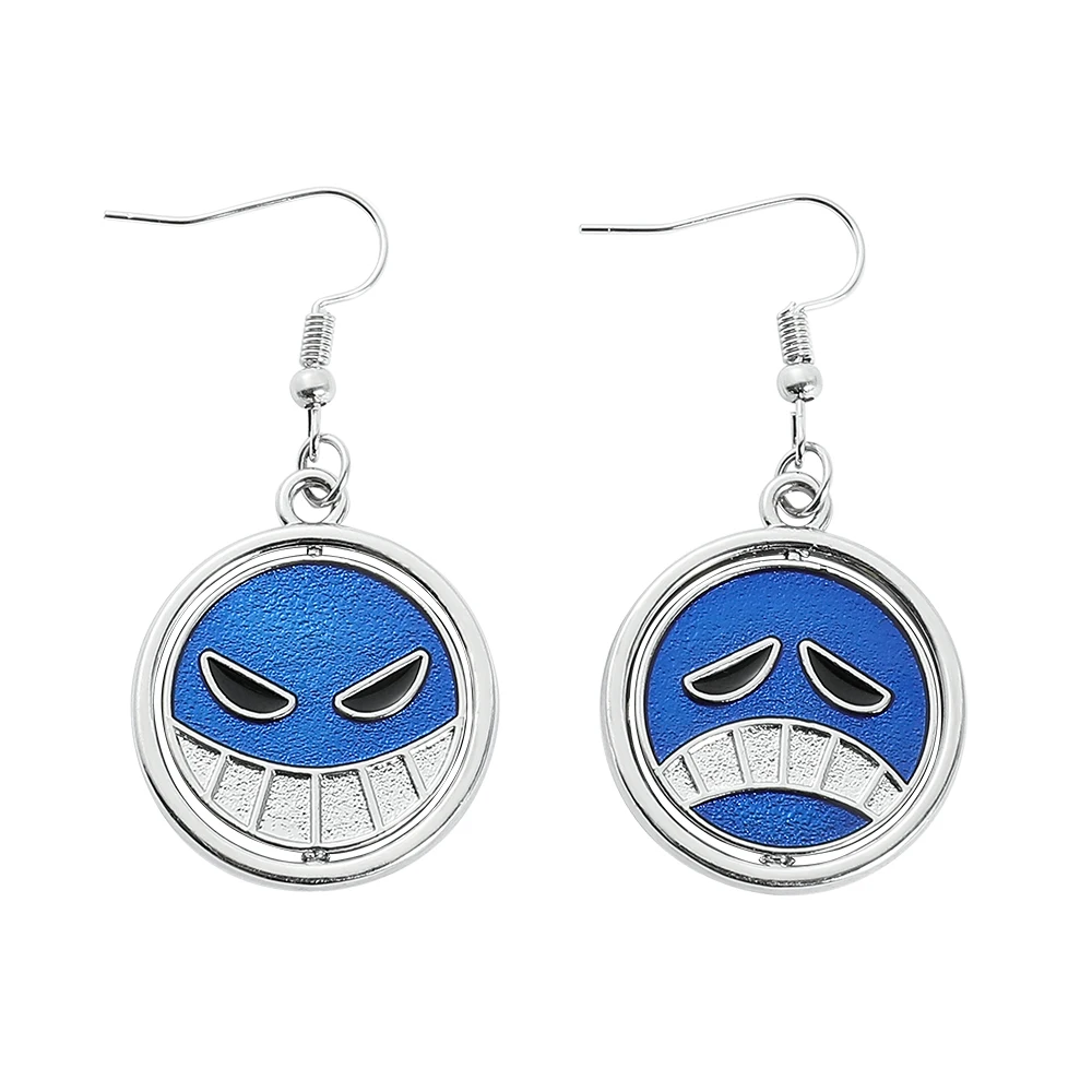 

Fire Fist Ace Spinning Earrings, Anime Metal Earrings for Men and Women, Fashion Jewelry, Pendant Gift Accessory