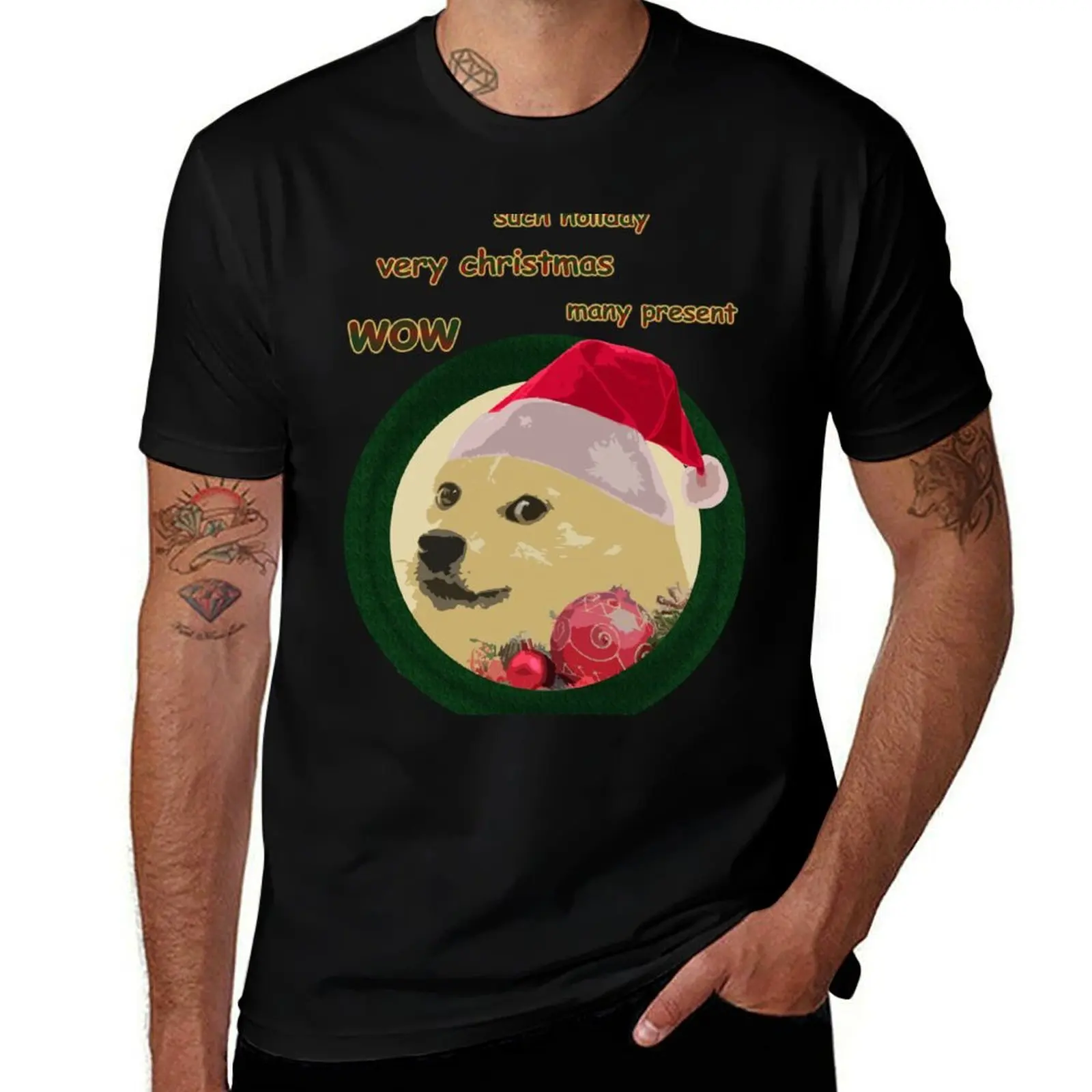 

Christmas Doge T-Shirt man t shirts high quality luxury brand t shirt man casual T-Shirt