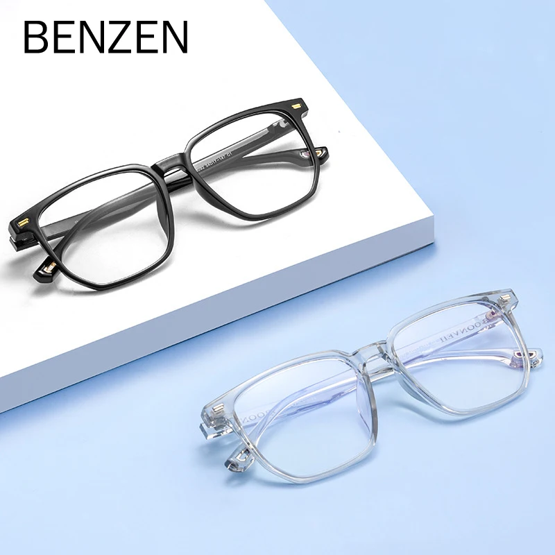 

BENZEN Optical Myopia Glasses Frame Men TR 90 Retro Prescription Eyeglasses Women Spectacles Eyewear 5888