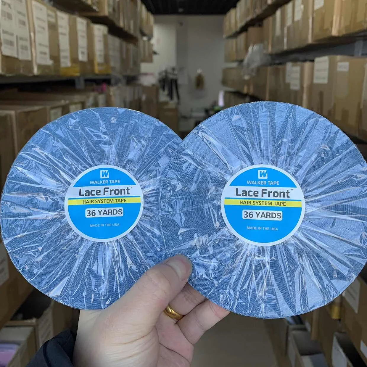 

36/3 YARDS Front Lace Wig Glue Adhesive Tape Glue For Lace Front Waterproof Lace Glue Tape In Extensions Hair Glue For Lace Wig