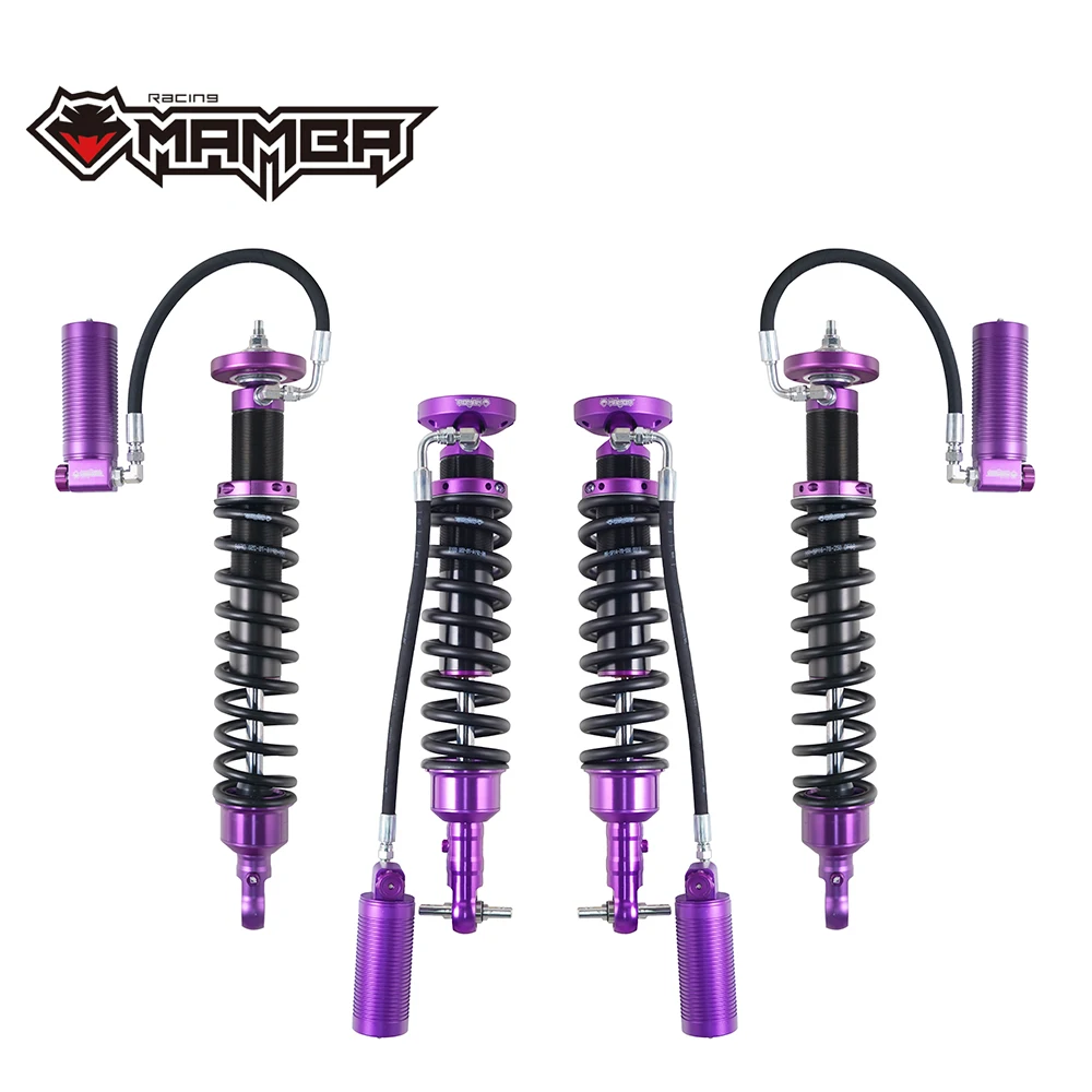 Kit Reservoir Mamba untuk Ford Bronco 4x4 Off Road, Shock Absorber Coilover Depan dengan Pengaturan Kompresi & Rebound