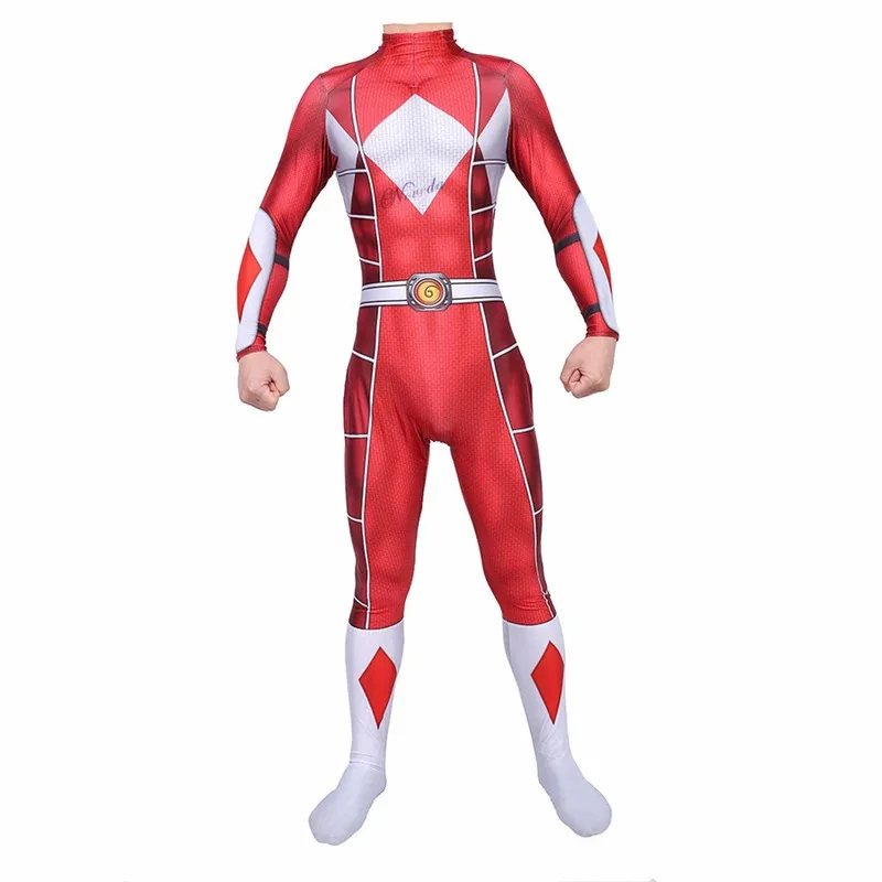 YI01 Adult Kids Power Samurai Sentai Shinkenger Rangers Costume Superhero Cosplay Halloween Birthday Party Zentai Suit JumpJk8*@