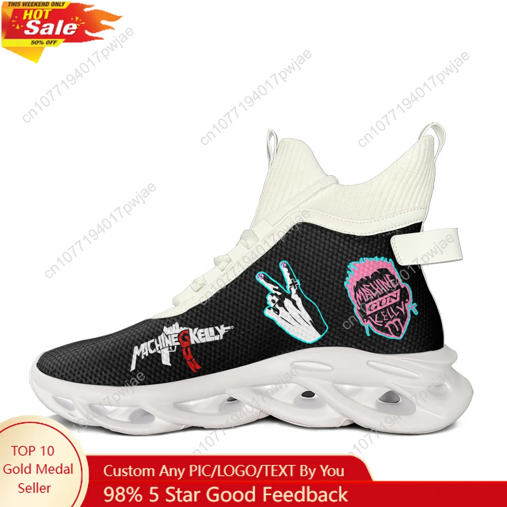 

M-Machine Gun K-Kelly MGK High Top Flats Sneakers Mens Womens Hiking Sneakers Travel Mountaineering Lightweight Running Shoe