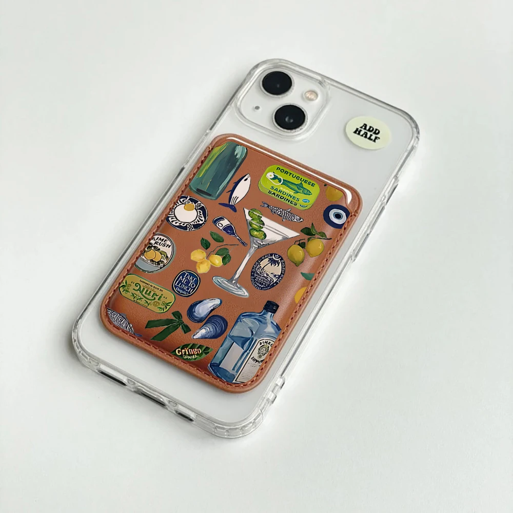 Portugal Seaside Kartenetui Handyhülle Kartenhalter für Magnetische Hülle Geeignet für alle iPhones mit Magsafe Kartenfach Rückseitentasche – Detail 7