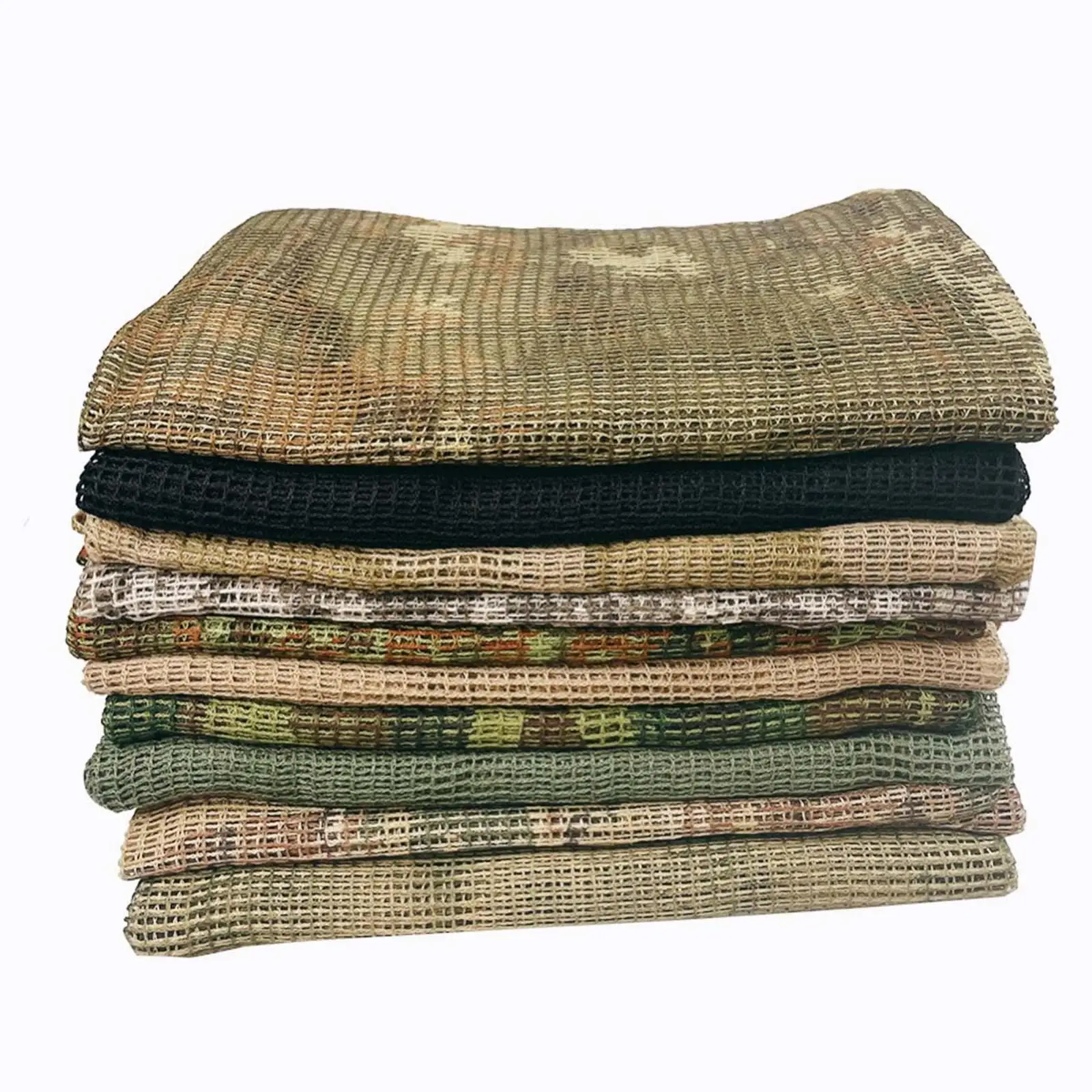 Hunting Scarf 180x90cm Camping Veil Head Wrap Breathbale Outdoor Activities Hunting Woodland Bandana Hiking Netting Mesh Scarf