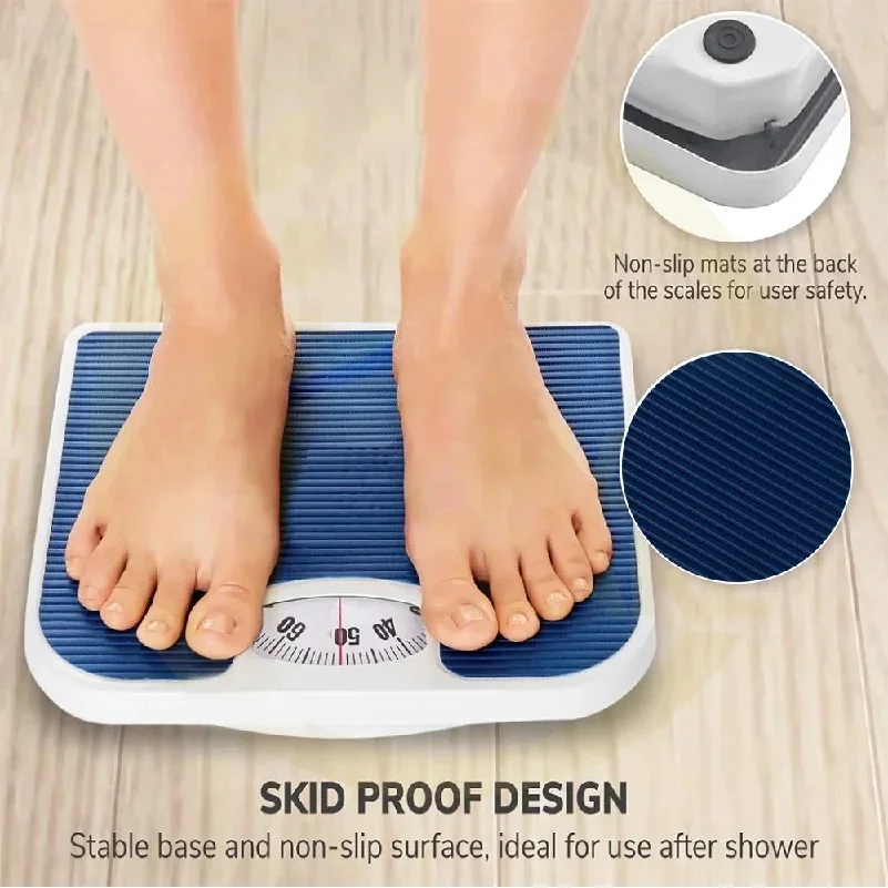 Portable Weighing Scale Reusable Mechanical Health Weighing Tool Mechanical Dial Bath Scale Weight Management Health Monitoring