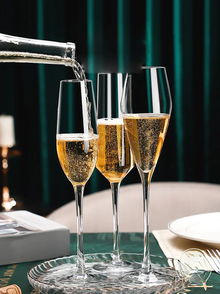 

Romantic Crystal Champagne Glasses High Footed Wine Accories Jojos L P Dsun Knight Personalized European Sle Handmade