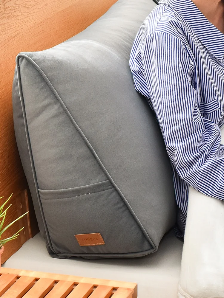 

Мягкая треугольная подушка для дивана M Velvet Touch с съемным чехлом, декор для гостиной, в скандинавском стиле, для спальни