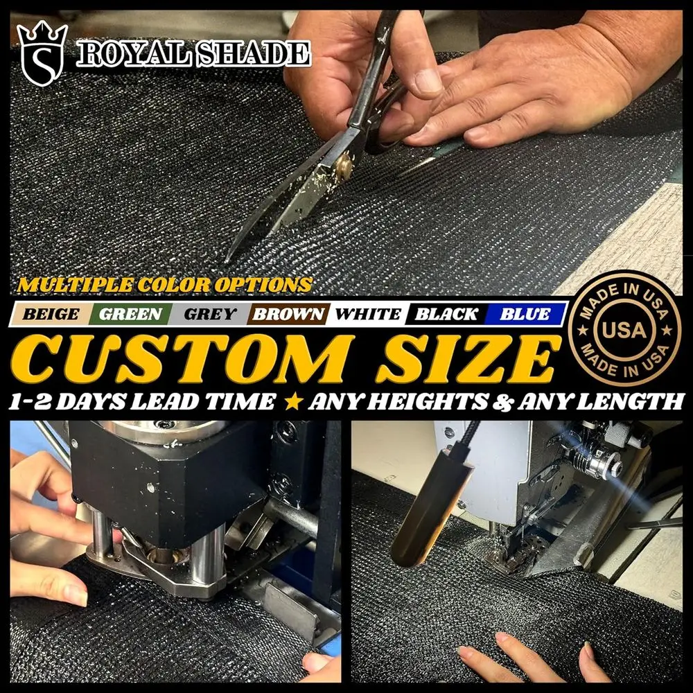 맞춤형 그린 프라이버시 펜스 스크린, 메쉬 패브릭 포함, 50x4', 케이블 및 지퍼 타이 포함