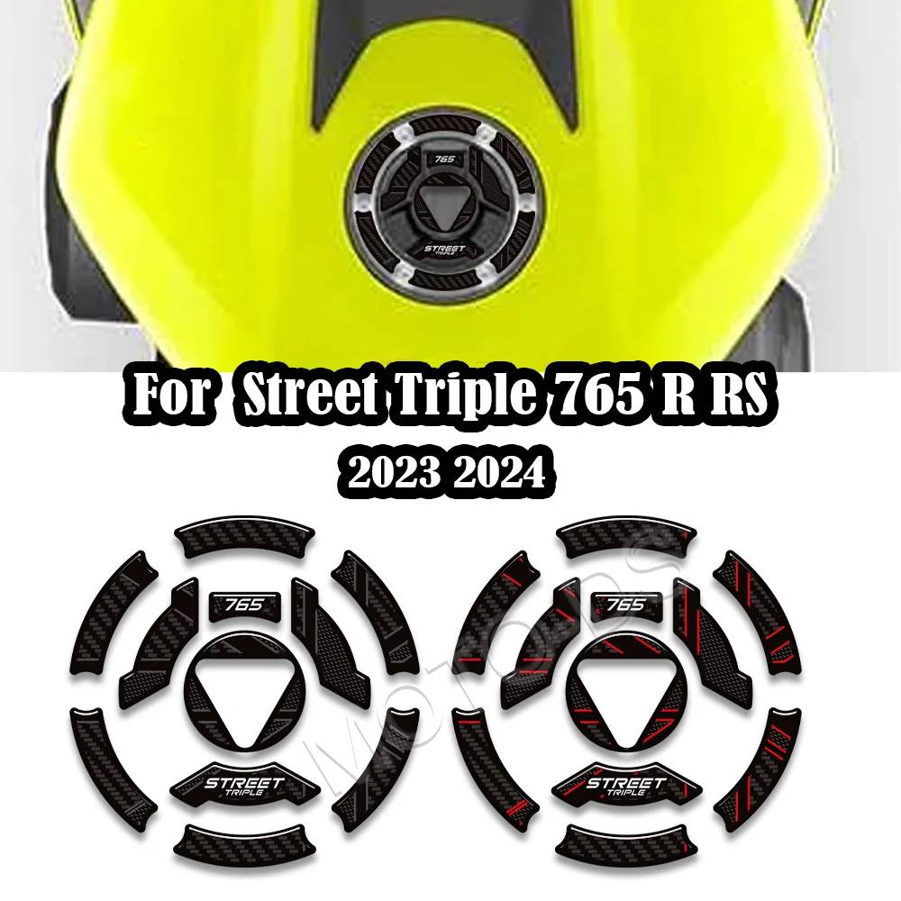 

765R 765RS Motorcycle Tank Pad Grips Kit Knee Fairing Fender Protector Sticker For Triumph Street Triple 765 RS R 2023 2024 2025