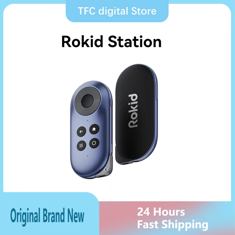 Global Rokid Station Google-gecertificeerd draagbaar Android TV-apparaat Media Streaming Box De beste metgezel voor Rokid Max, andere AR