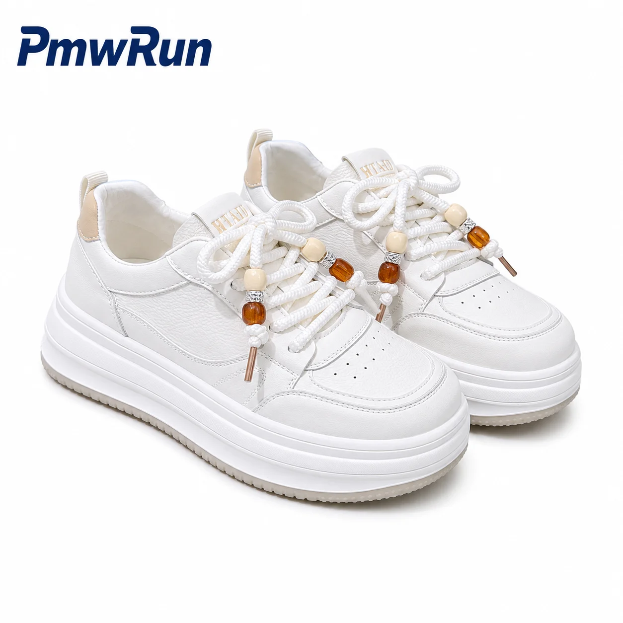 Korean Style Sport Shoes For Women PU Leather Waterproof Female Running Footwear Anti-slippery Outdoor Women's Sneakers