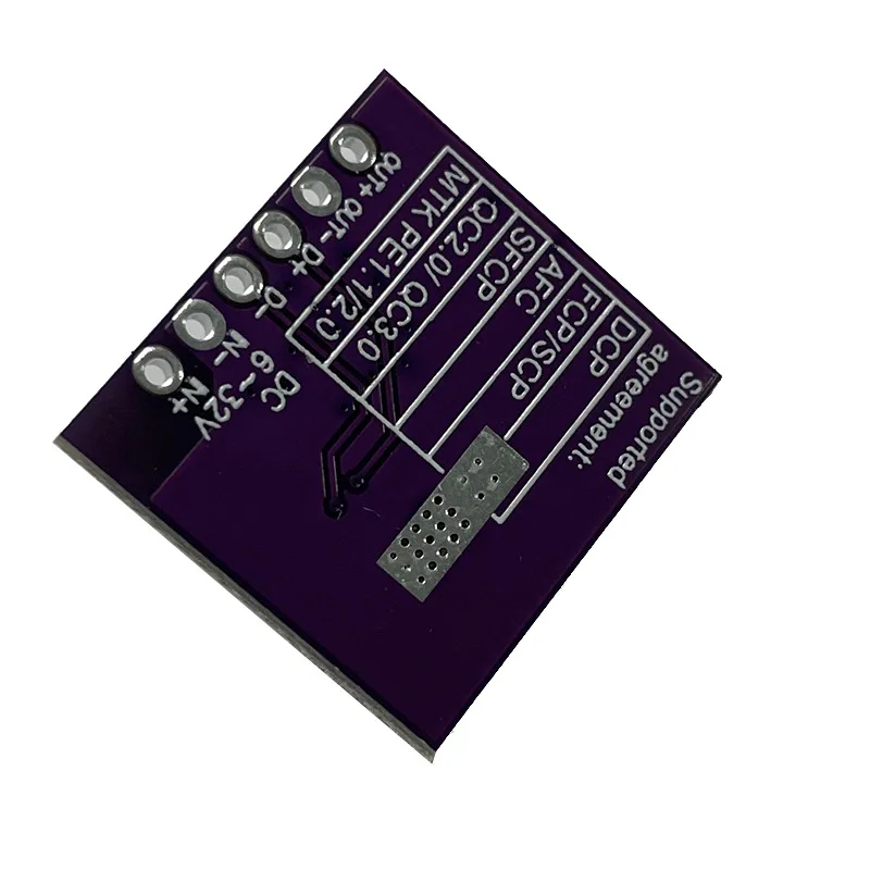 Step-Down Module12V24VTurnQC3.0Fast ชาร์จโทรศัพท์ชาร์จ Pad รองรับ HuaweiFCPWelding ประเภทสายไฟ