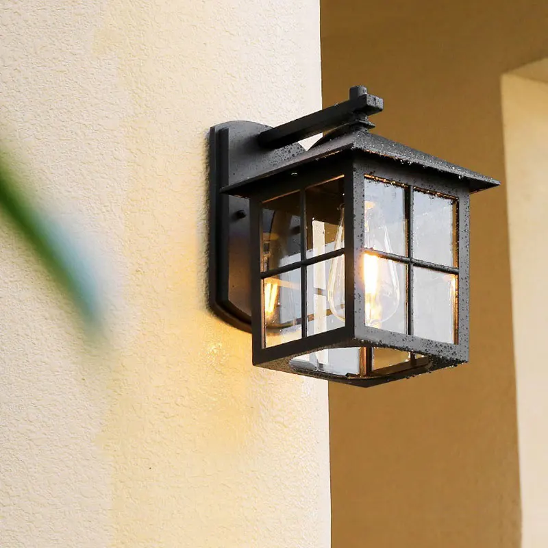 

European-style Waterproof Wall Lights Villa Exterior Wall Garden Lamps Indoor Walkway Simple Balcony Gate Lighting Luminaire