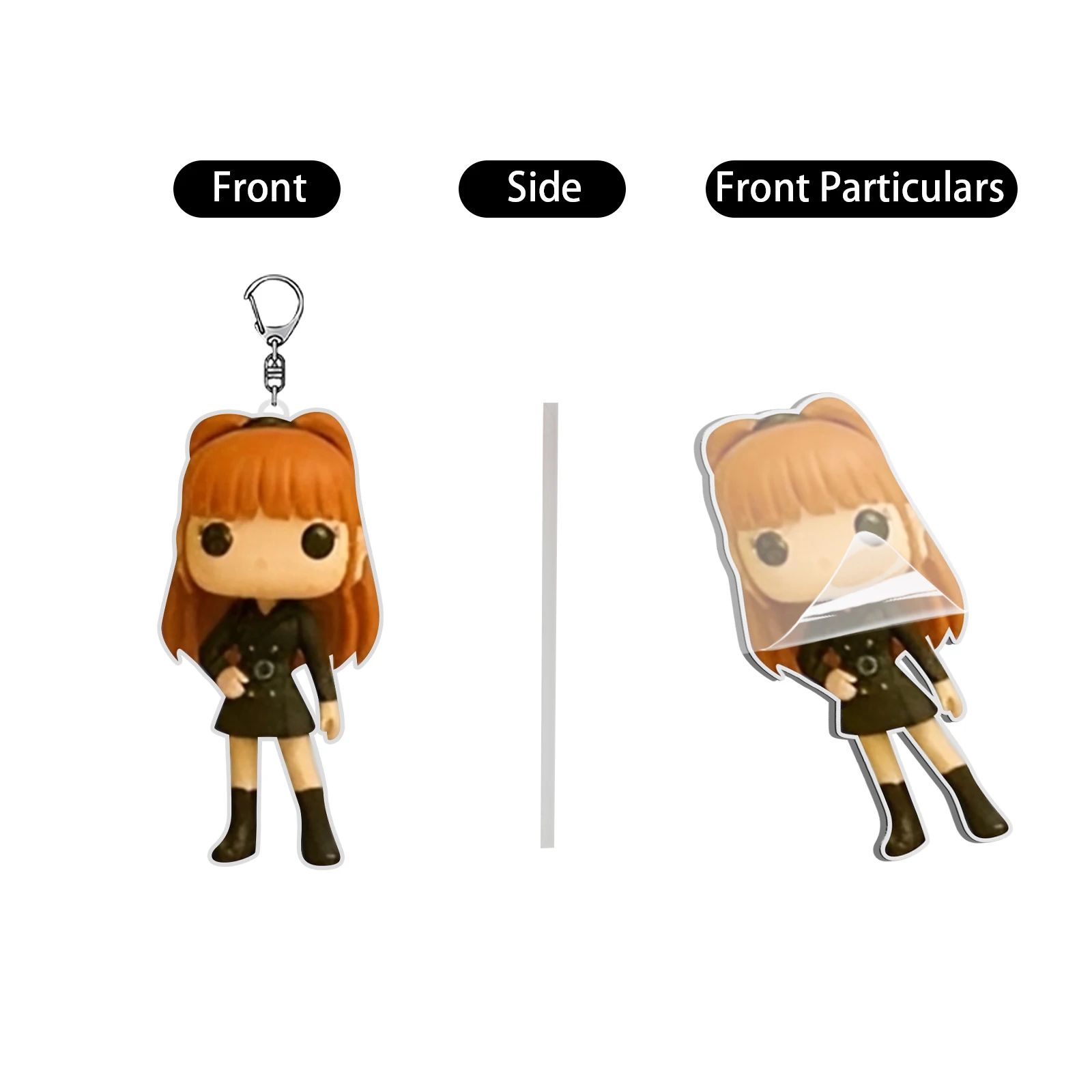 تقويم القدوم لمدة 24 يومًا باللونين الأسود والوردي، يجمع جميع الدمى اللطيفة ثنائية الأبعاد من Jisoo وJennie و Rose & Lisa، هدية عيد الميلاد المثالية لـ B #5