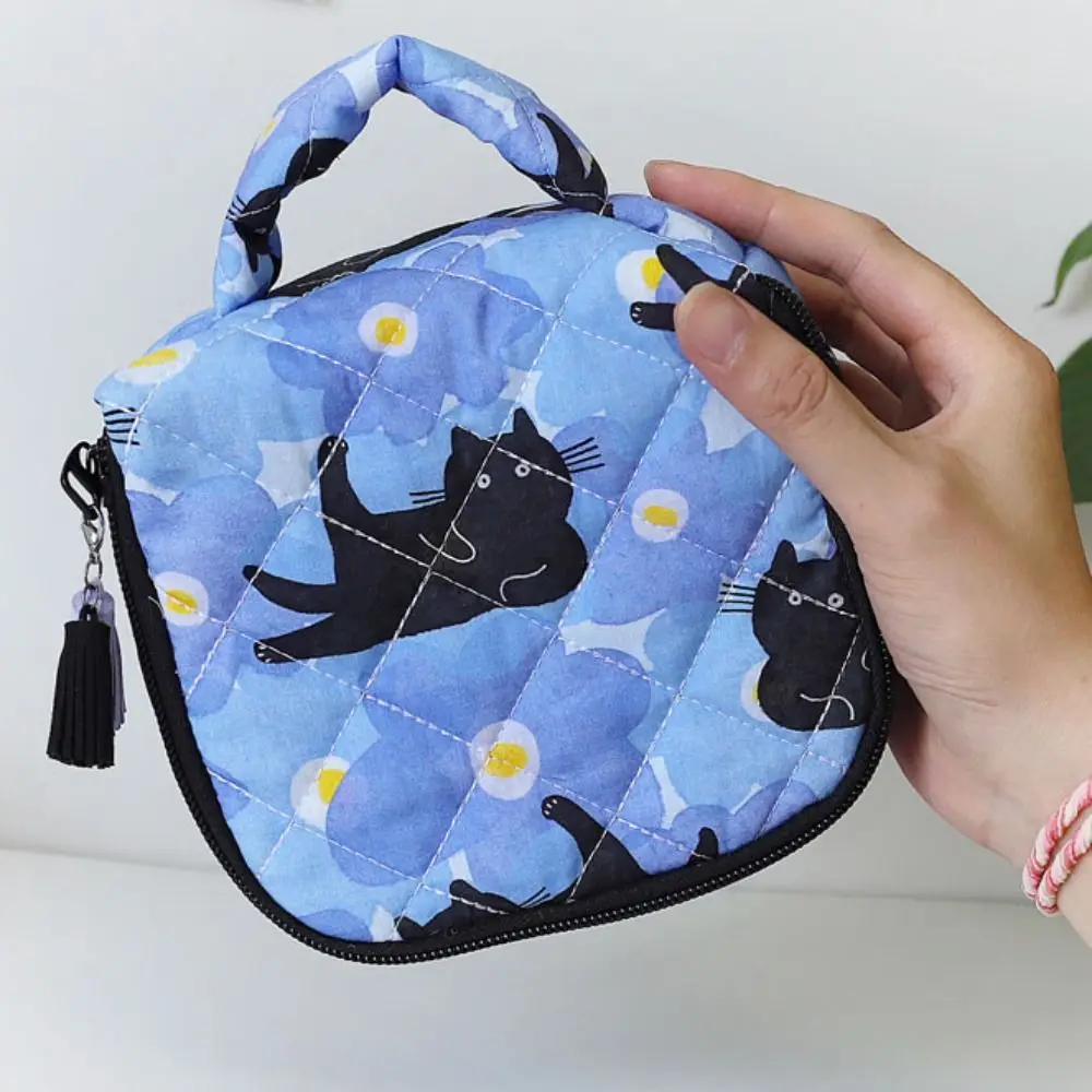 Cartoon Cat Makeup Bag Protection Case Organizers Handheld Cosmetic Bag Skincare Storage Bag Handbag Toiletries Organizer Sports